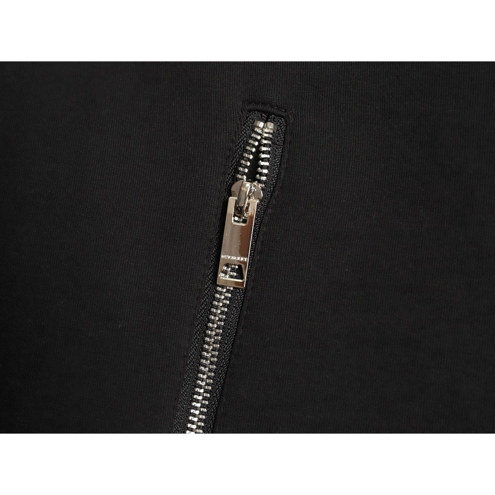 Burberry Equestrian Embroidery Air Layer Double Zipper Jacket,Burberry Jacket,Jacket,APPAREL