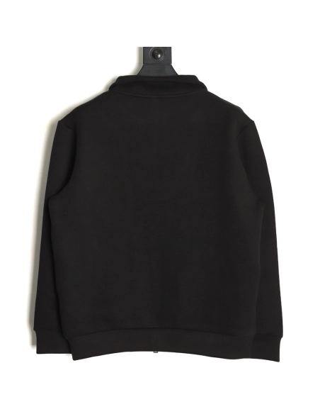 Fendi Small Glasses Embroidered Air Layer Double Zipper Collar Jacket,Fendi Jacket,Jacket,APPAREL