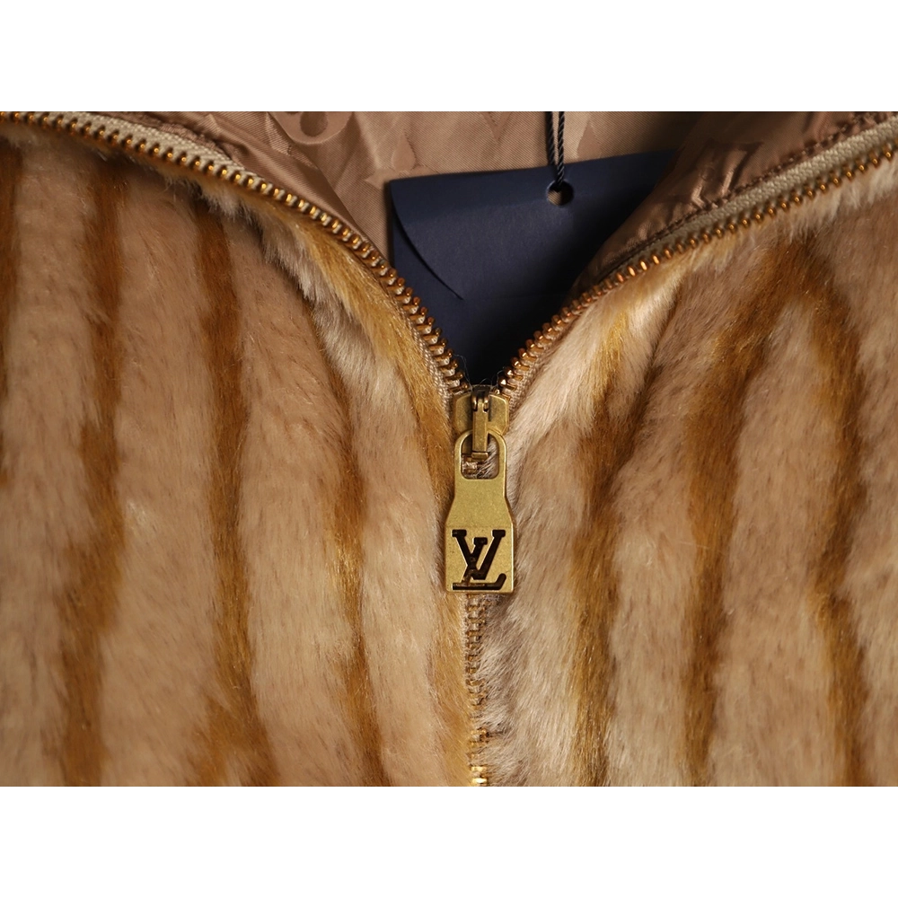 Louis Vuitton yellow striped hooded jacket,Louis Vuitton Jacket,Jacket,APPAREL