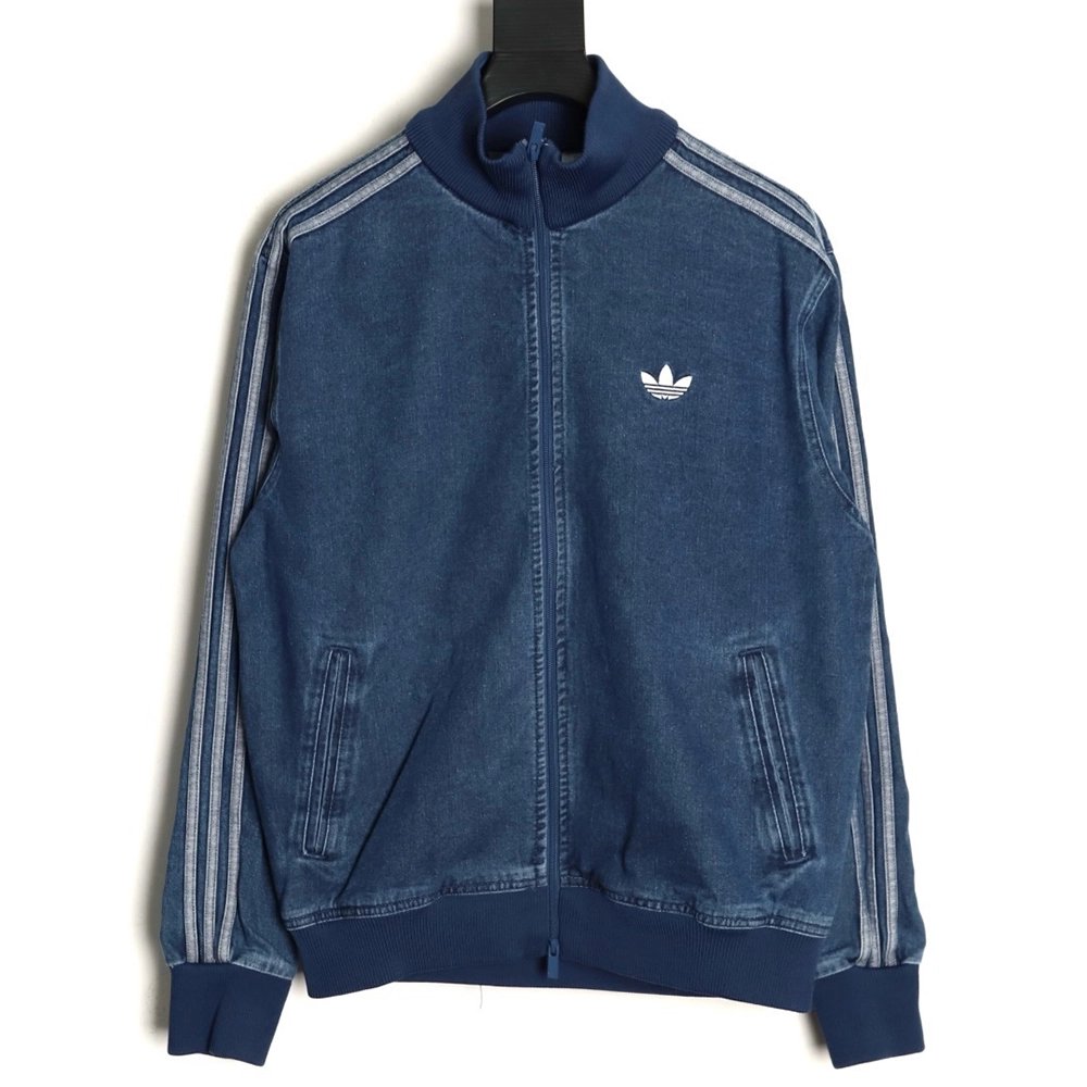 Adidas Originals Black Denim Jacket,ADIDAS Jacket,Jacket,APPAREL