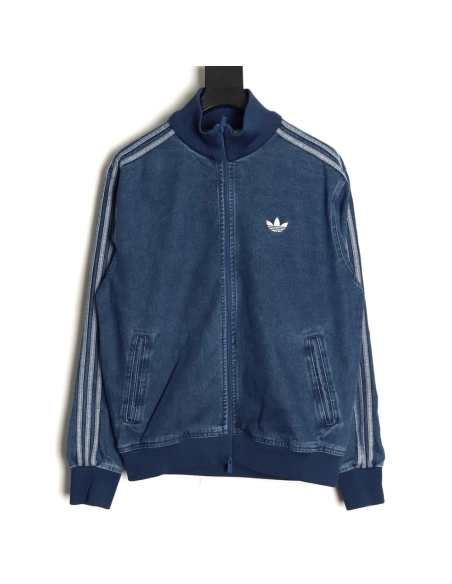 Adidas Originals Black Denim Jacket,ADIDAS Jacket,Jacket,APPAREL