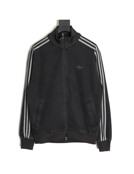 Adidas Originals Black Denim Jacket,ADIDAS Jacket,Jacket,APPAREL