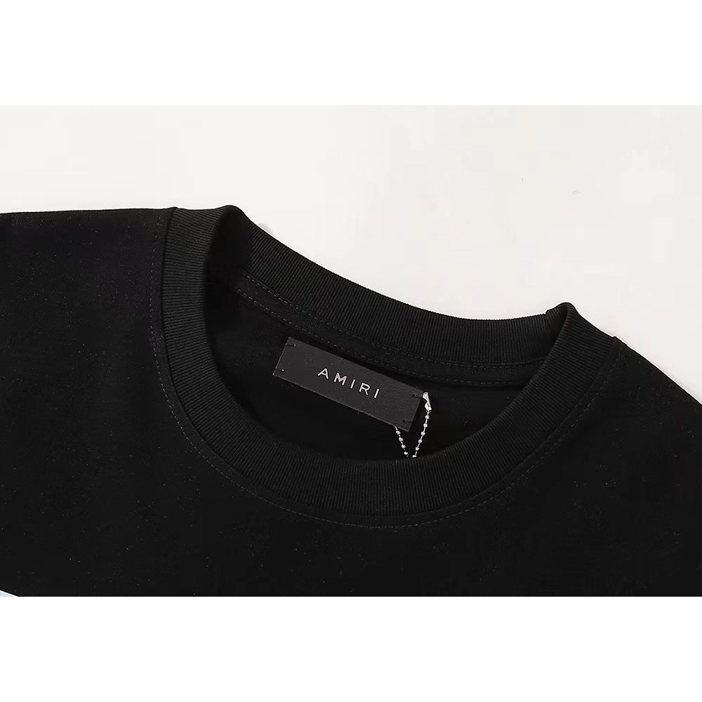 Amiri Staggered Logo Tshirt,Amiri T Shirt,Tshirt,APPAREL