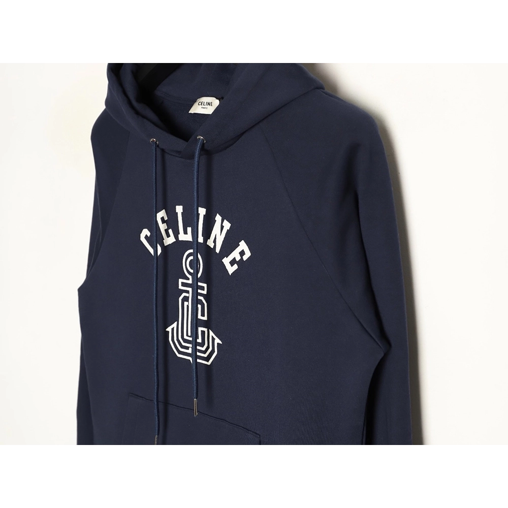 Celine embroidered letter logo hoodie,Celine Hoodie,Hoodie,APPAREL