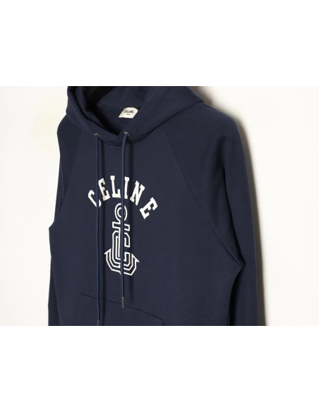 Celine embroidered letter logo hoodie,Celine Hoodie,Hoodie,APPAREL