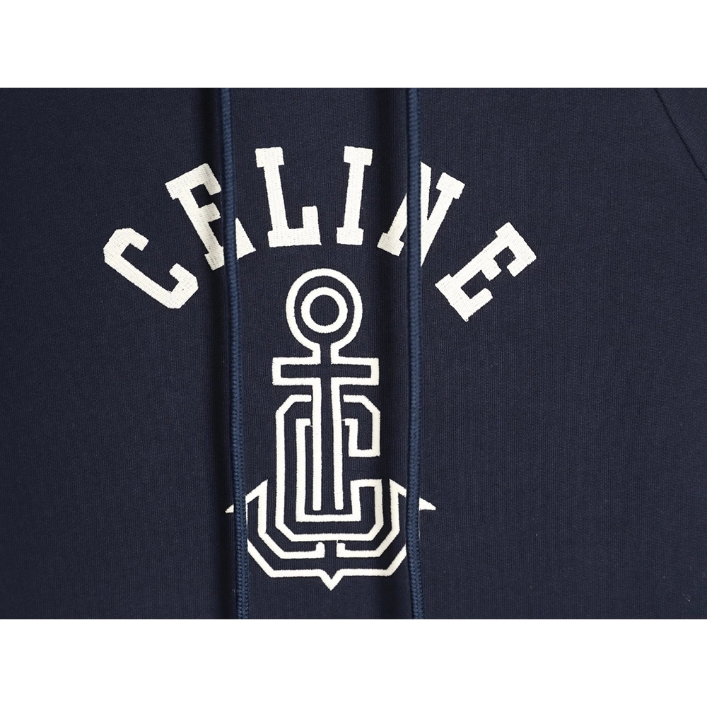 Celine embroidered letter logo hoodie,Celine Hoodie,Hoodie,APPAREL