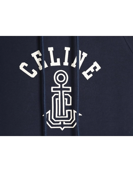 Celine embroidered letter logo hoodie,Celine Hoodie,Hoodie,APPAREL