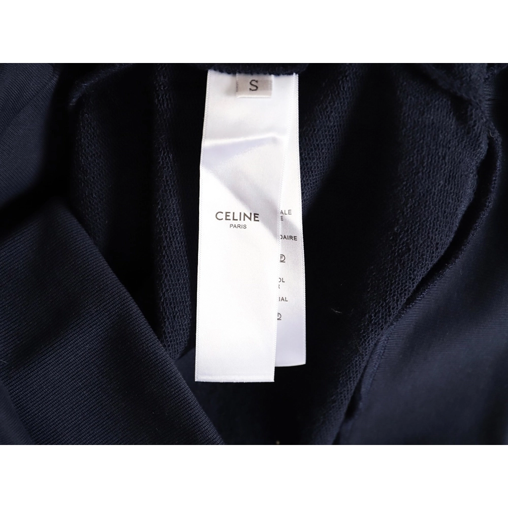 Celine embroidered letter logo hoodie,Celine Hoodie,Hoodie,APPAREL