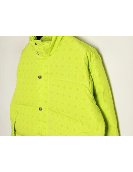 Chrome Hearts Dark Pattern Jacquard Down Jacket,Chrome Hearts Jacket,Jacket,APPAREL