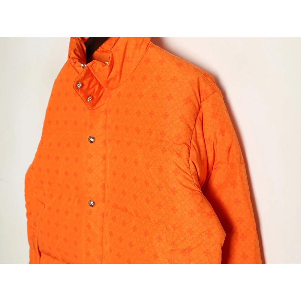 Chrome Hearts Dark Pattern Jacquard Down Jacket,Chrome Hearts Jacket,Jacket,APPAREL