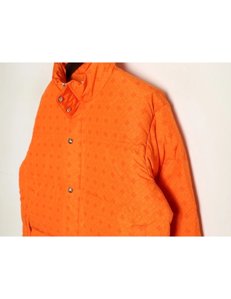 Chrome Hearts Dark Pattern Jacquard Down Jacket,Chrome Hearts Jacket,Jacket,APPAREL