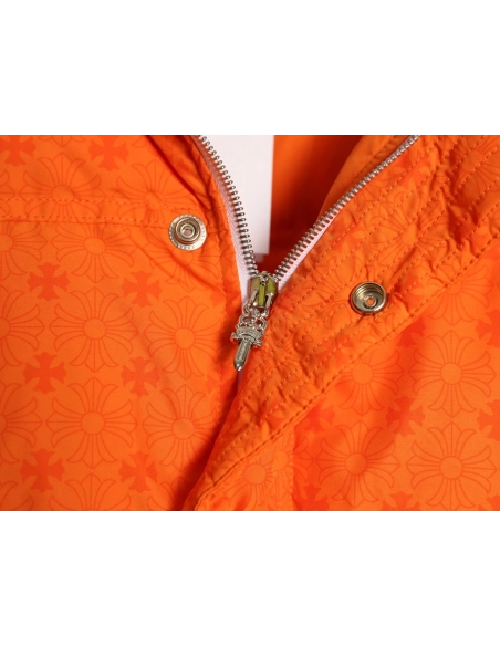 Chrome Hearts Dark Pattern Jacquard Down Jacket,Chrome Hearts Jacket,Jacket,APPAREL