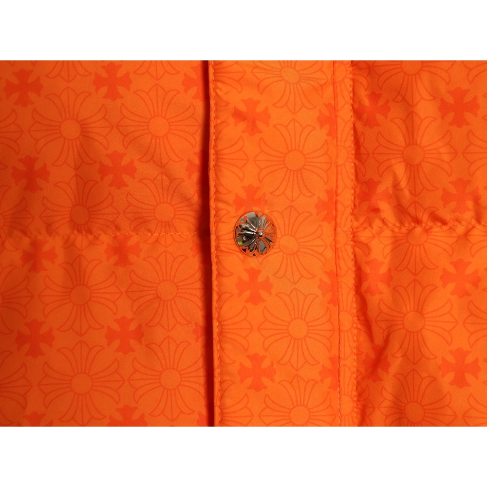 Chrome Hearts Dark Pattern Jacquard Down Jacket,Chrome Hearts Jacket,Jacket,APPAREL