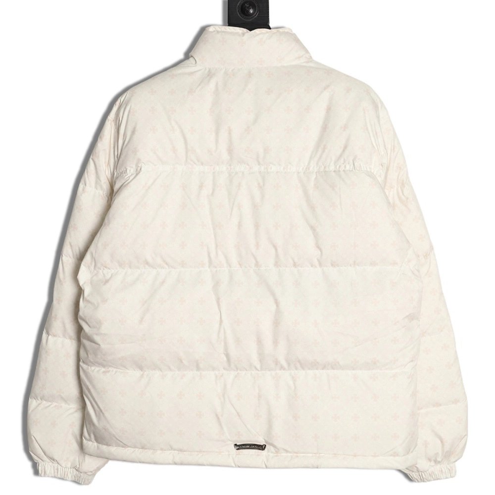 Chrome Hearts Dark Pattern Jacquard Down Jacket,Chrome Hearts Jacket,Jacket,APPAREL