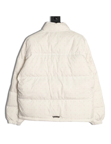 Chrome Hearts Dark Pattern Jacquard Down Jacket,Chrome Hearts Jacket,Jacket,APPAREL