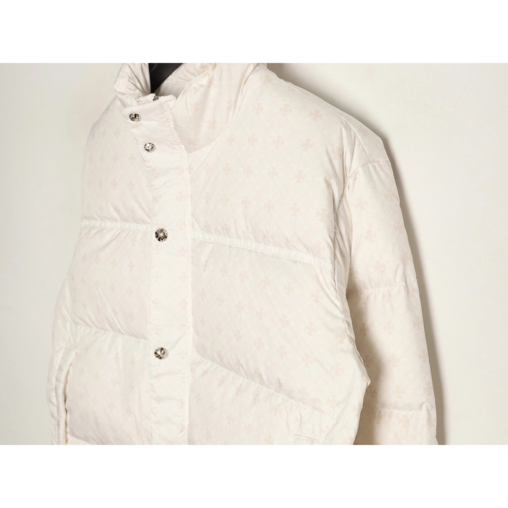 Chrome Hearts Dark Pattern Jacquard Down Jacket,Chrome Hearts Jacket,Jacket,APPAREL