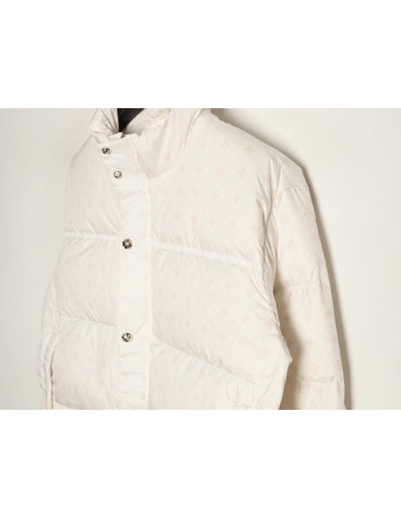Chrome Hearts Dark Pattern Jacquard Down Jacket,Chrome Hearts Jacket,Jacket,APPAREL