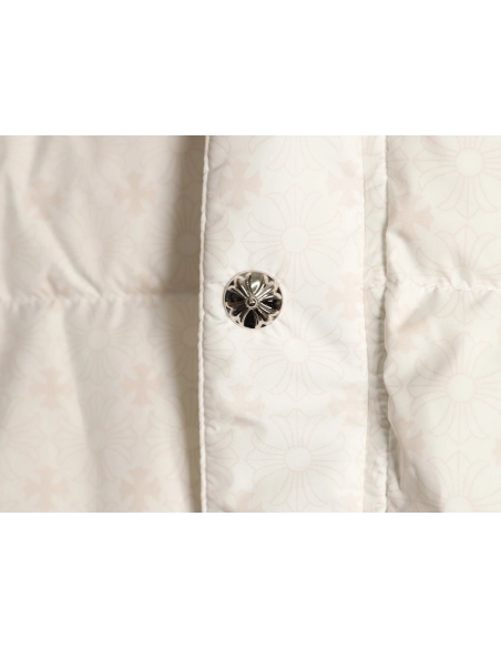 Chrome Hearts Dark Pattern Jacquard Down Jacket,Chrome Hearts Jacket,Jacket,APPAREL