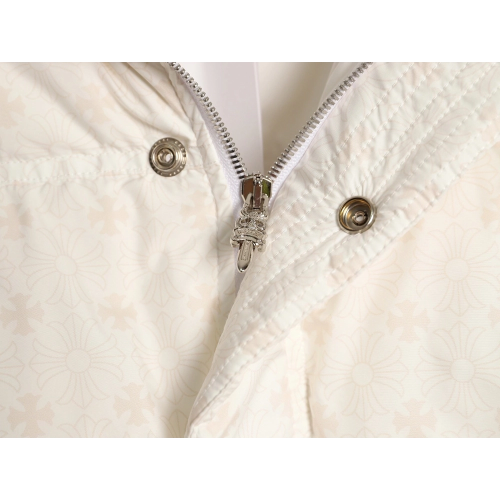 Chrome Hearts Dark Pattern Jacquard Down Jacket,Chrome Hearts Jacket,Jacket,APPAREL