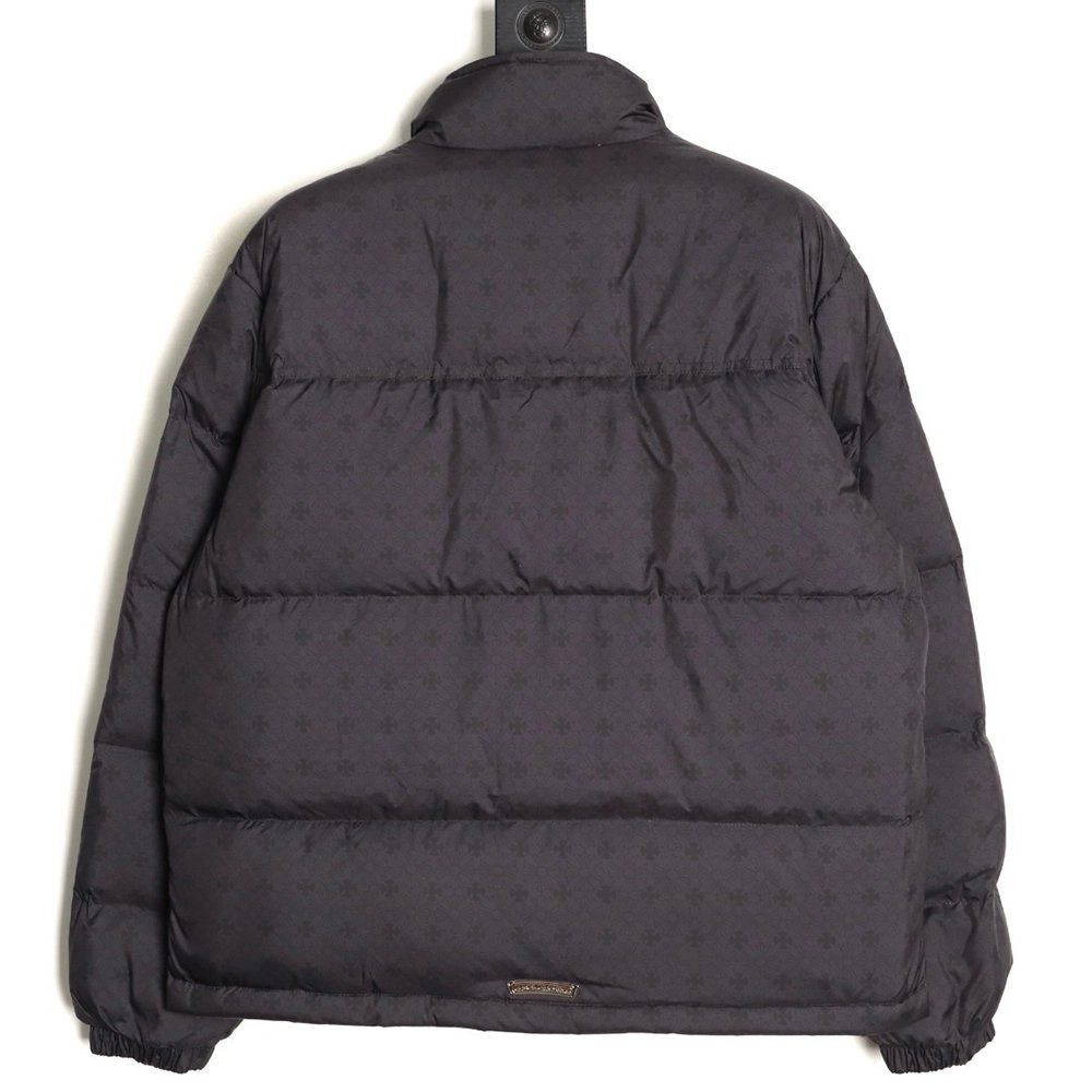 Chrome Hearts Dark Pattern Jacquard Down Jacket,Chrome Hearts Jacket,Jacket,APPAREL