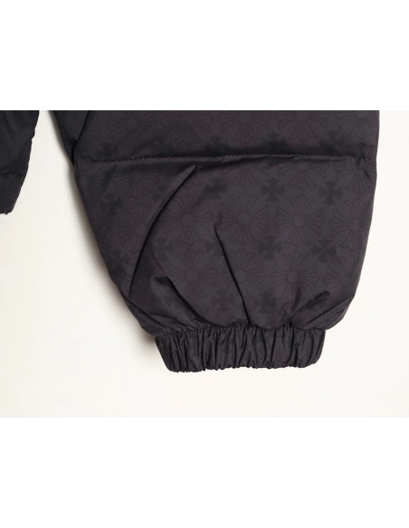 Chrome Hearts Dark Pattern Jacquard Down Jacket,Chrome Hearts Jacket,Jacket,APPAREL