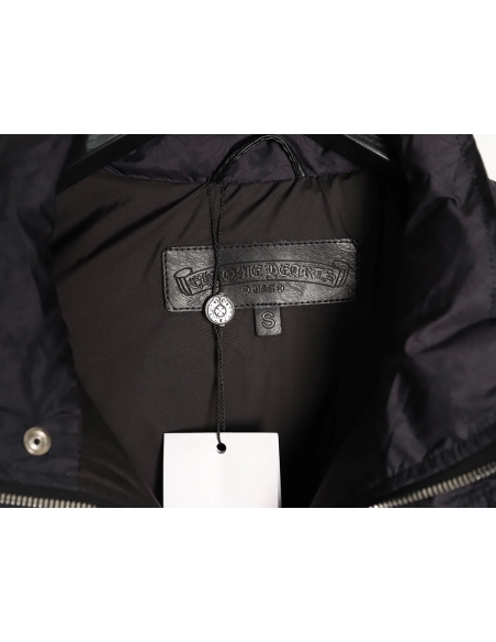 Chrome Hearts Dark Pattern Jacquard Down Jacket,Chrome Hearts Jacket,Jacket,APPAREL