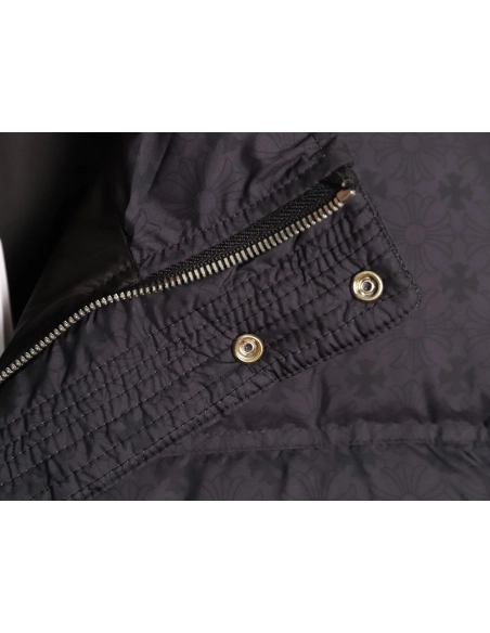 Chrome Hearts Dark Pattern Jacquard Down Jacket,Chrome Hearts Jacket,Jacket,APPAREL