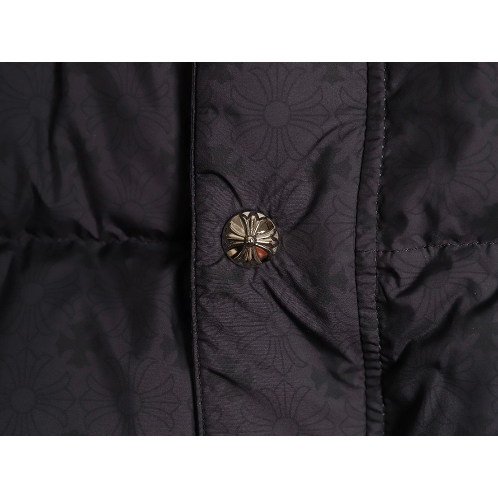 Chrome Hearts Dark Pattern Jacquard Down Jacket,Chrome Hearts Jacket,Jacket,APPAREL
