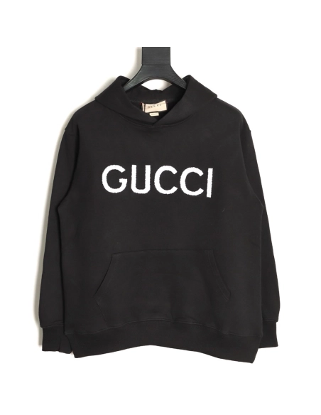 Gucci letter embroidered hoodie,Gucci Hoodie,Hoodie,APPAREL