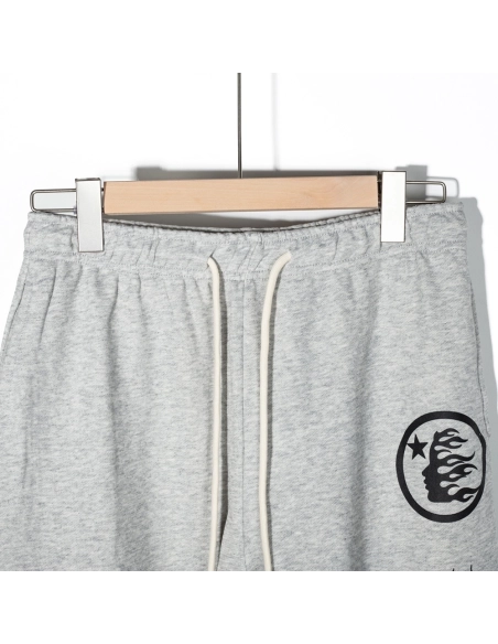 Hell star Grey Future Flame Sweatpants,Hell Star Sweatpants,PANTS JEANS,APPAREL