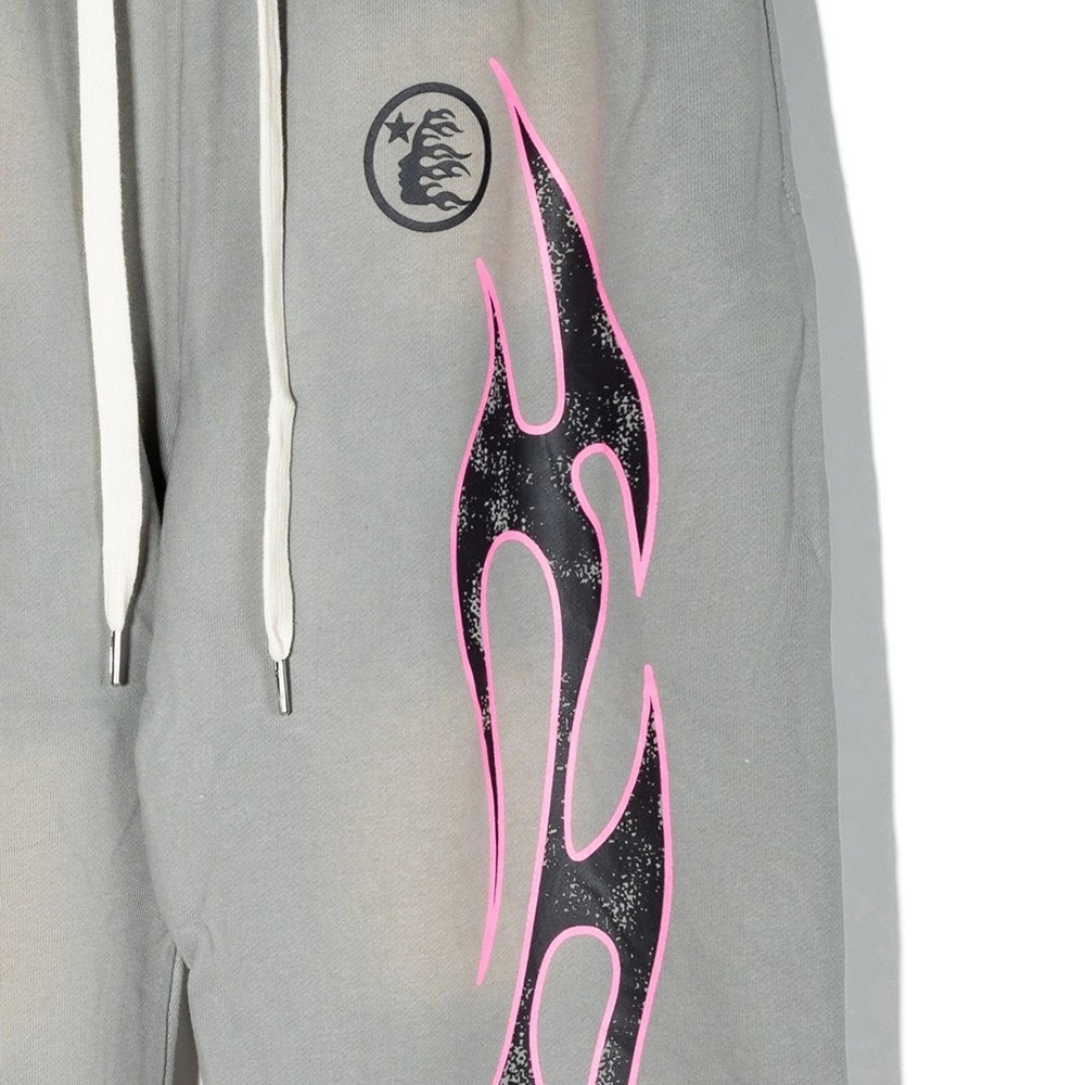 Hell star Grey Future Flame Sweatpants,Hell Star Sweatpants,PANTS JEANS,APPAREL
