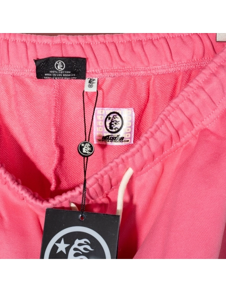 Hellstar Flame Sweatpants Pink,Hell Star Sweatpants,PANTS JEANS,APPAREL