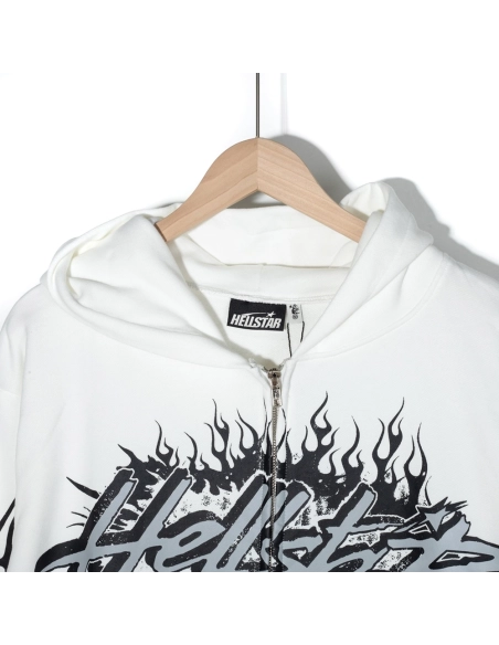 Hell star Records Glitter ZipUp,Hell Star Hoodie,Hoodie,APPAREL