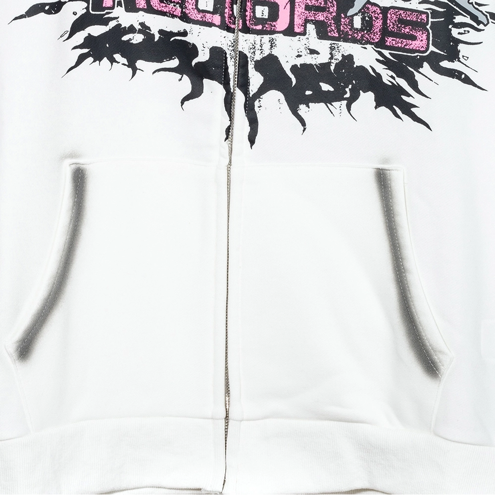 Hell star Records Glitter ZipUp,Hell Star Hoodie,Hoodie,APPAREL