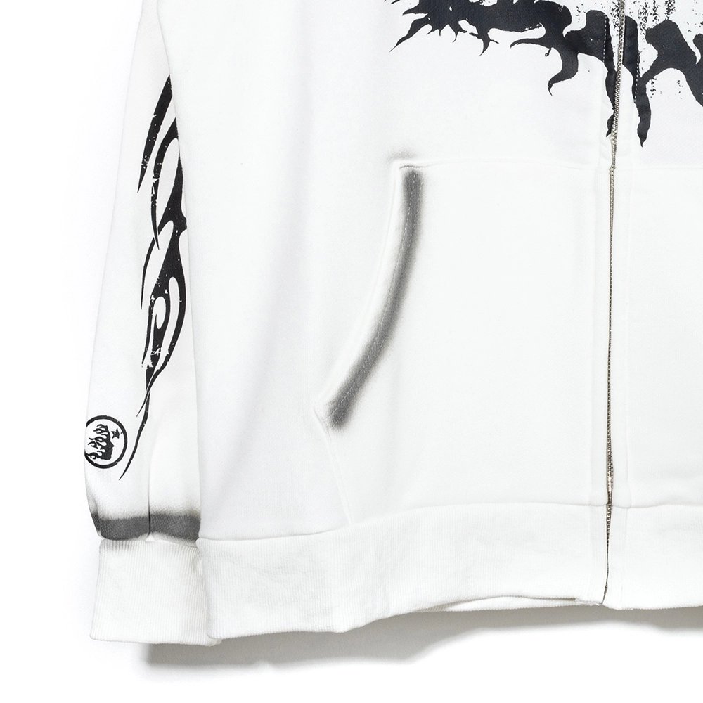 Hell star Records Glitter ZipUp,Hell Star Hoodie,Hoodie,APPAREL
