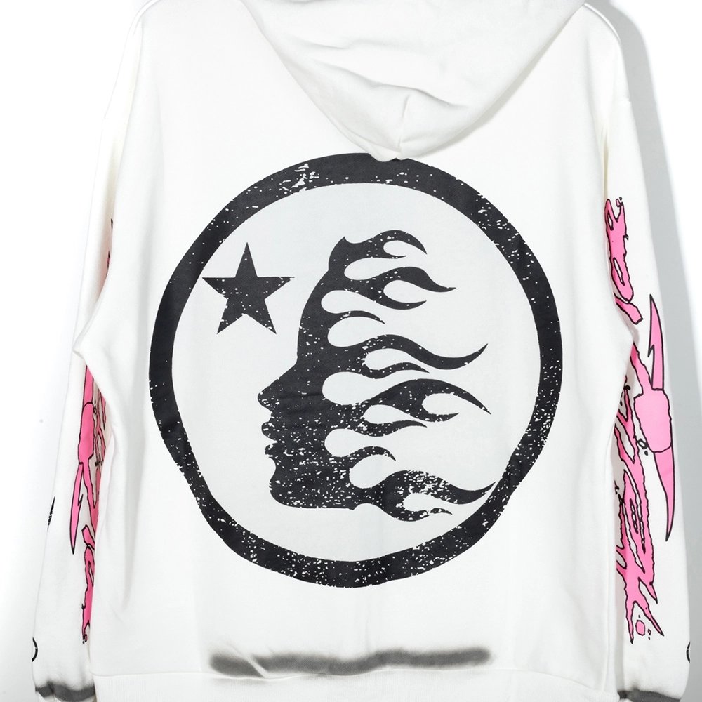 Hell star Records Glitter ZipUp,Hell Star Hoodie,Hoodie,APPAREL