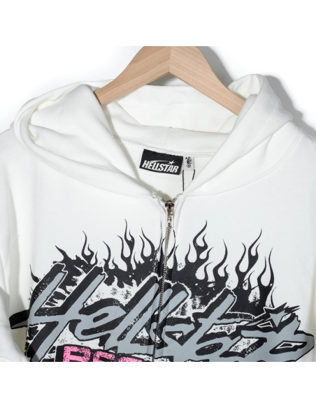 Hell star Records Glitter ZipUp,Hell Star Hoodie,Hoodie,APPAREL