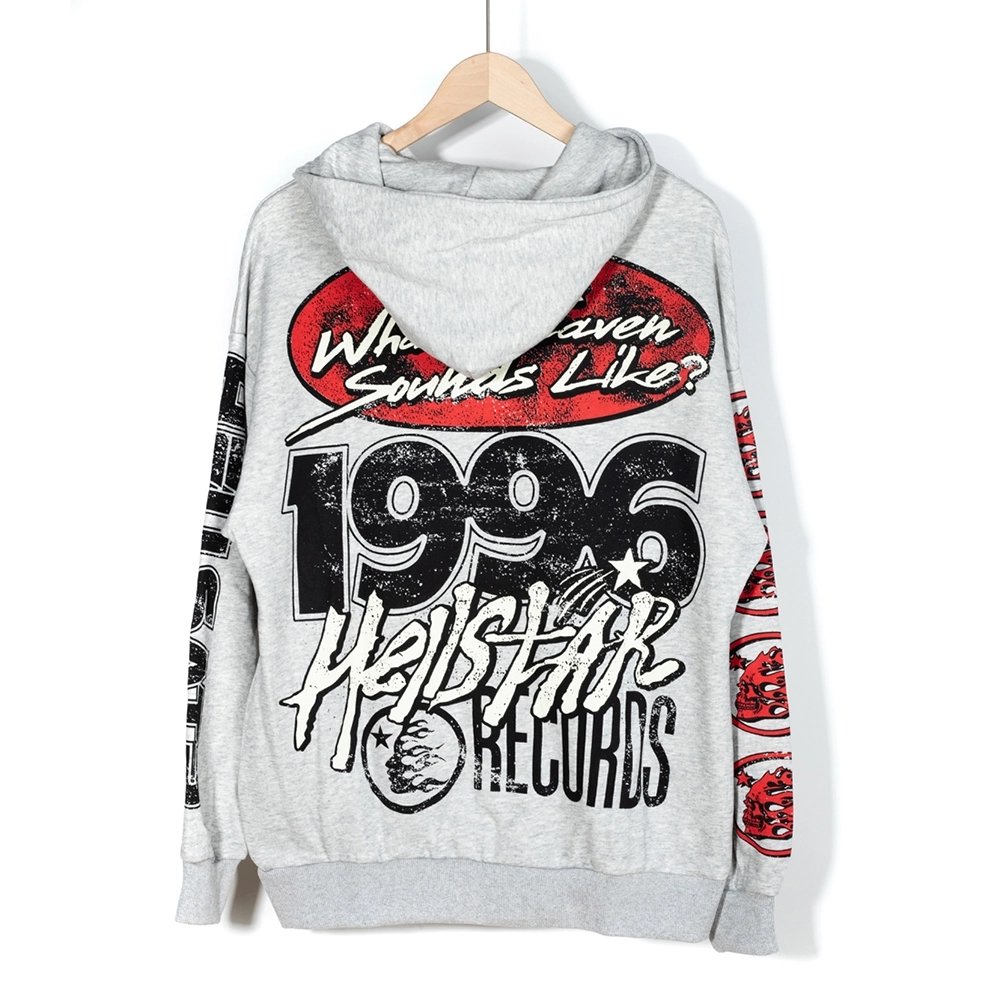 Hell star Studios Records Crewneck Sweatshirt,Hell Star Sweatshirt,Sweatshirt,APPAREL
