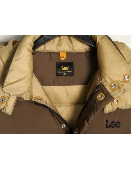 Lee Embroidered Logo Hooded Down Jacket,Lee Jacket,Jacket,APPAREL