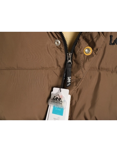 Lee Embroidered Logo Hooded Down Jacket,Lee Jacket,Jacket,APPAREL