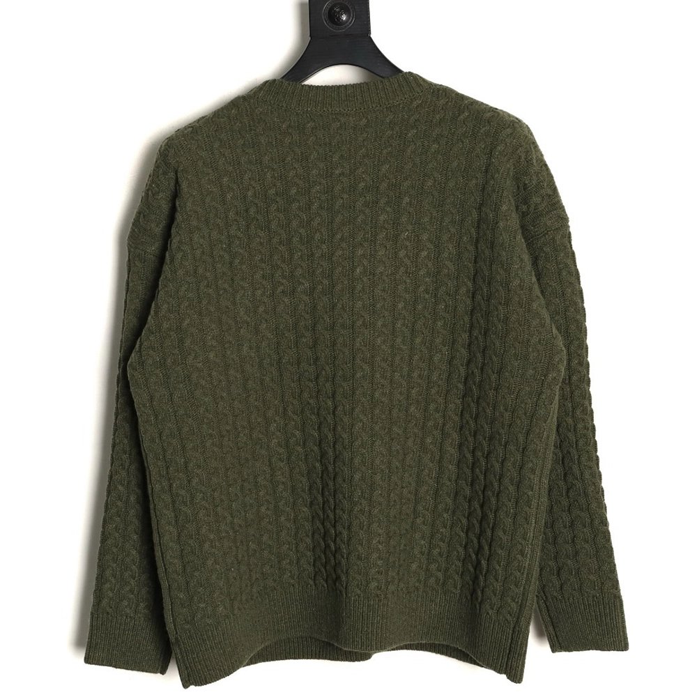 Loewe Anagram Cable Knit Sweater,Loewe Sweatshirt,Sweatshirt,APPAREL