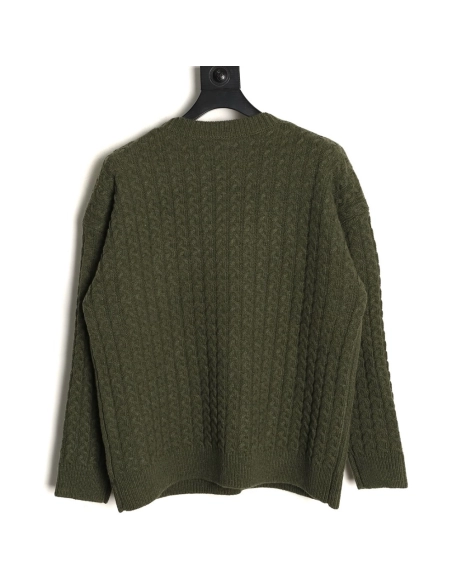 Loewe Anagram Cable Knit Sweater,Loewe Sweatshirt,Sweatshirt,APPAREL