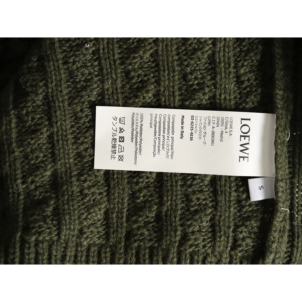 Loewe Anagram Cable Knit Sweater,Loewe Sweatshirt,Sweatshirt,APPAREL