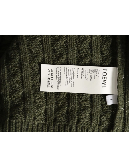 Loewe Anagram Cable Knit Sweater,Loewe Sweatshirt,Sweatshirt,APPAREL