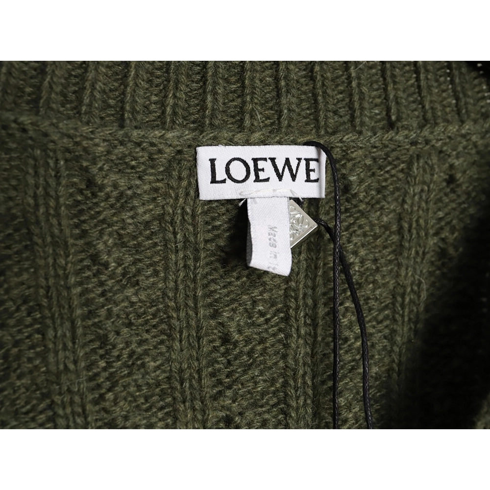 Loewe Anagram Cable Knit Sweater,Loewe Sweatshirt,Sweatshirt,APPAREL