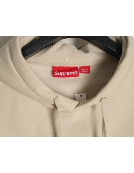 Supreme logo embroidered pocket hoodie,Supreme Hoodie,Hoodie,APPAREL