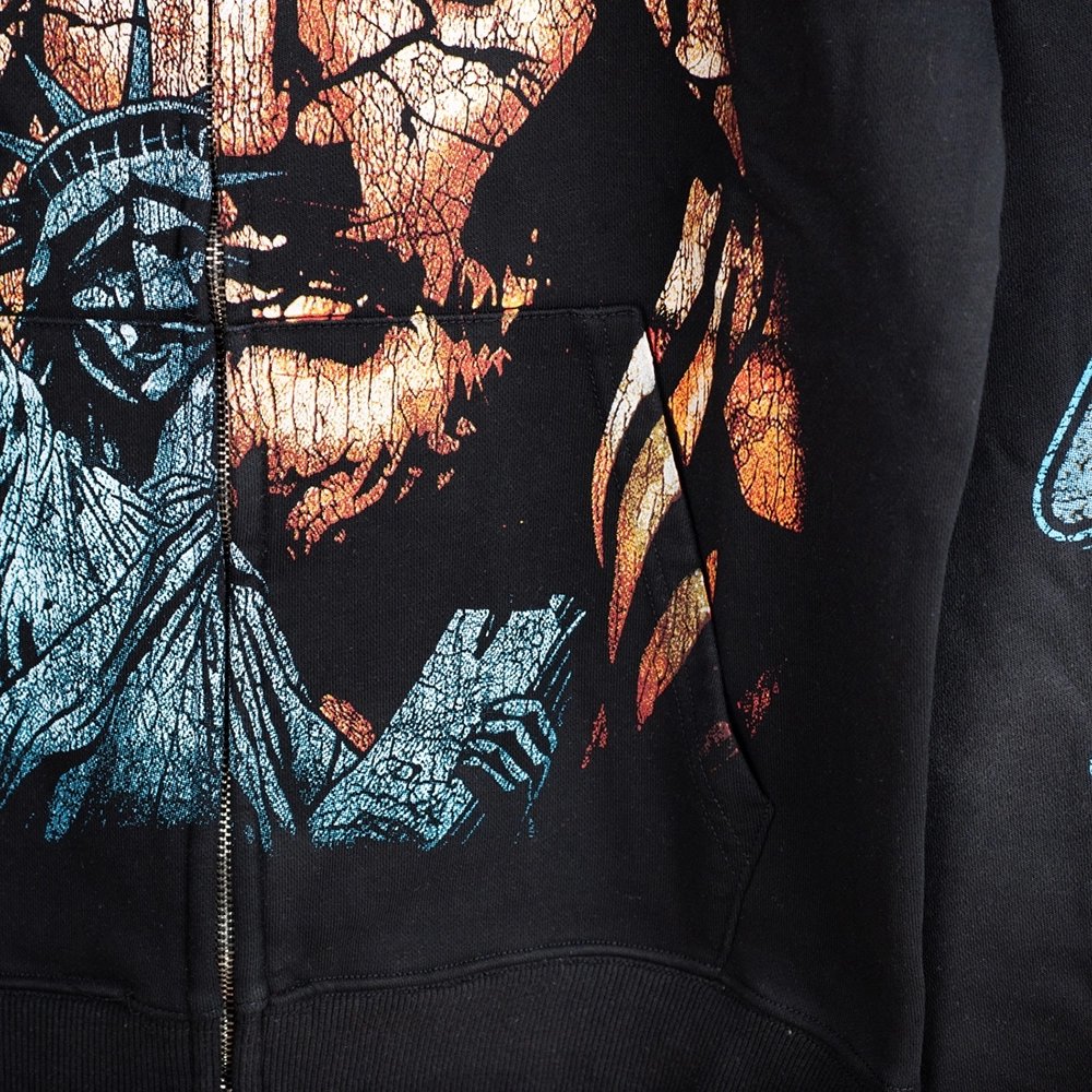 Vale Forever Gods Liberty Zip Up Black,Vale Forever Hoodie,Hoodie,APPAREL