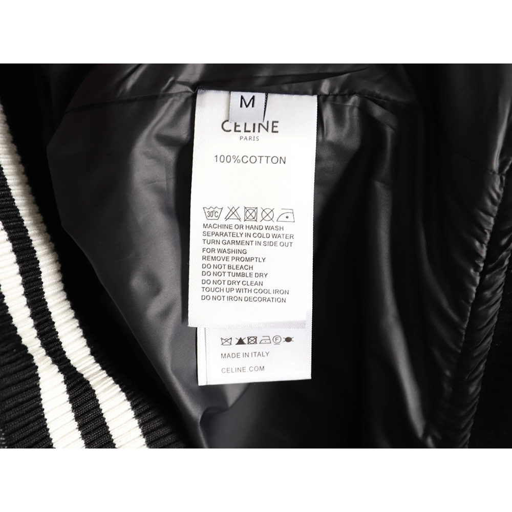 Celine embroidered letter hooded cotton jacket,Celine Hoodie,Hoodie,APPAREL