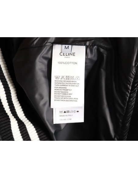 Celine embroidered letter hooded cotton jacket,Celine Hoodie,Hoodie,APPAREL