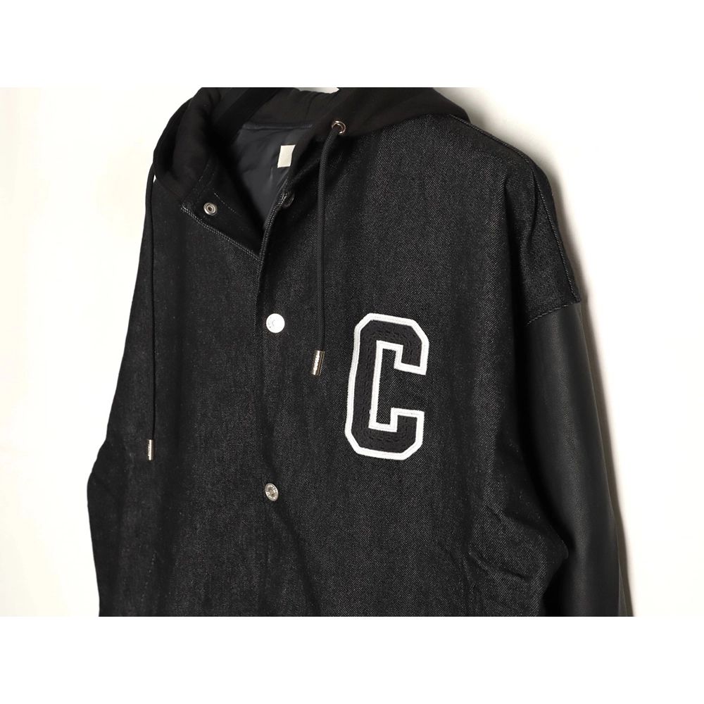 Celine embroidered letter hooded cotton jacket,Celine Hoodie,Hoodie,APPAREL